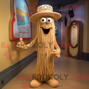 Mascot character of a Tan...