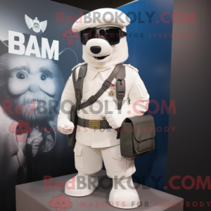 Mascot character of a White...