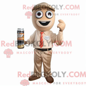 Mascot character of a Tan...