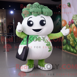 Mascot character of a White...