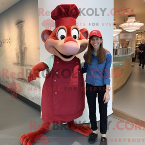Mascot character of a Red...