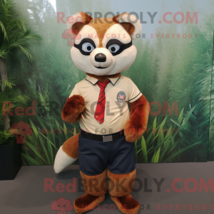 Mascot character of a Tan...