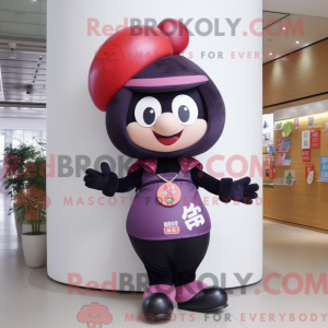Mascot character of a Plum...