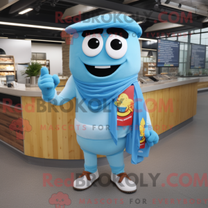 Postava maskota Sky Blue...