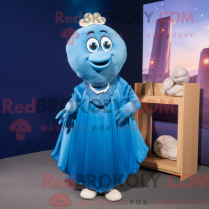 Mascot character of a Blue...