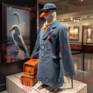 Mascot character of a Navy...