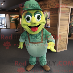 Mascot character of a Green...