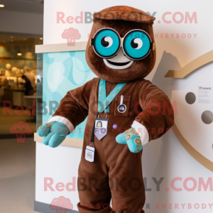 Mascot character of a Brown...