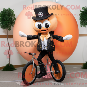 Maskot postava jednokolky...