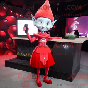 Mascot character of a Red...