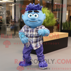 Mascot character of a Blue...