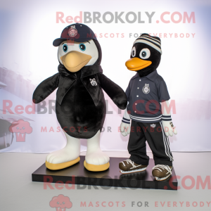 Maskottchen eines schwarzen...