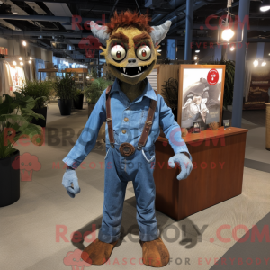 Mascot character of a Brown...