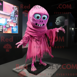 Mascot character of a Pink...