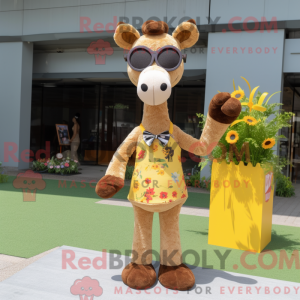Mascot character of a Brown...