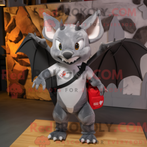 Mascot character of a Gray...