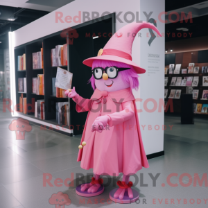 Mascot character of a Pink...