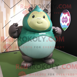 Mascot character of a Green...