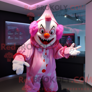 Mascot character of a Pink...