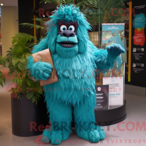 Maskot karakter af en Teal...