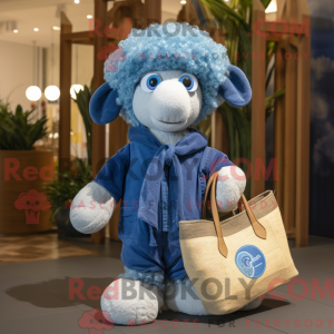 Mascot character of a Blue...