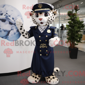 Mascot character of a Navy...