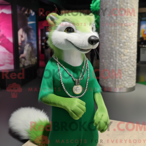 Mascot character of a Green...