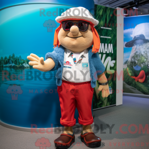 Personagem de máscara de...