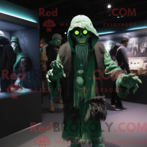 Mascot character of a Green...