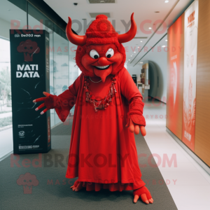  Devil maskot kostym...