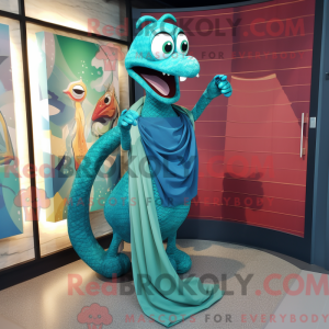 Postava maskota Teal Snake...