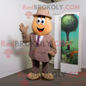 Mascot character of a Tan...