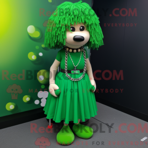 Mascot character of a Green...