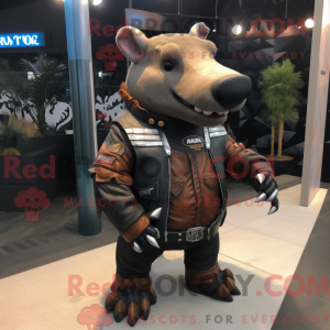 Maskottchen eines rostroten...