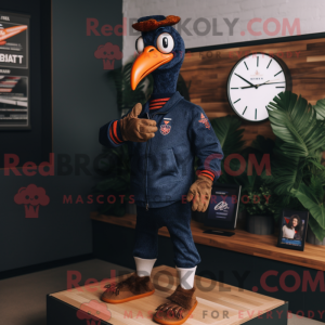 Mascot character of a Navy...