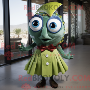 Maskot karakter af en Olive...