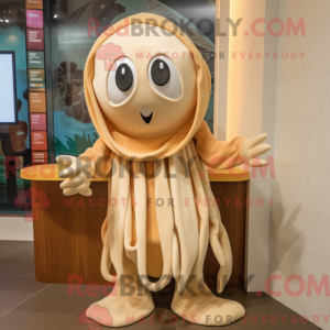 Postava maskota Tan Squid...