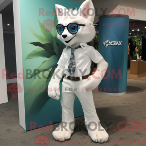 Mascot character of a White...