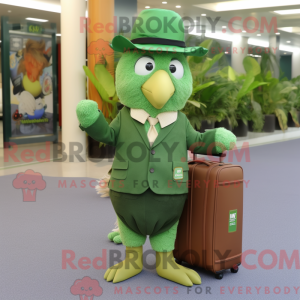 Mascot character of a Green...