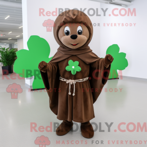 Mascot character of a Brown...