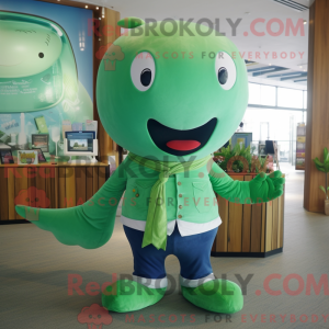 Mascot character of a Green...