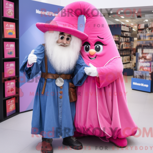Mascot character of a Pink...
