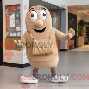 Mascot karakter van een Tan...