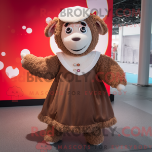 Mascot character of a Brown...
