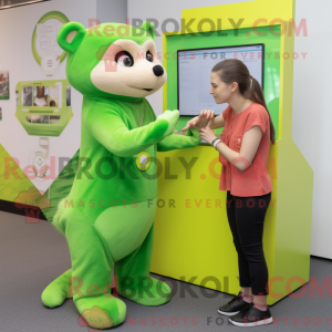 Mascot character of a Lime...