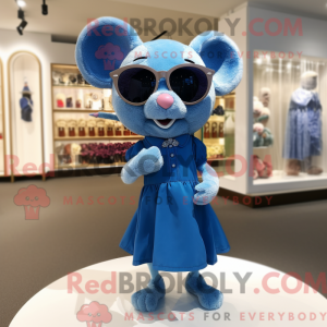 Mascot character of a Blue...