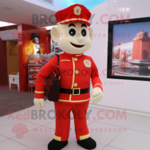 nan Fire Fighter mascot costume character dressed with a Sheath Dress and Briefcases