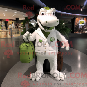 Maskottchen eines weißen...