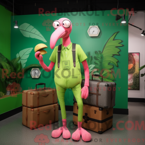 Máscara de flamingo de um...