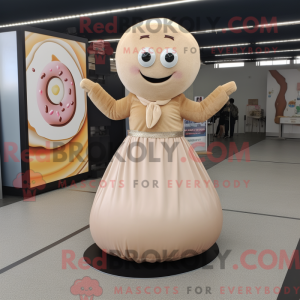 Mascot character of a Tan...